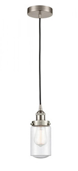 Dover - 1 Light - 5 inch - Brushed Satin Nickel - Cord hung - Mini Pendant (3442|616-1PH-SN-G314-LED)
