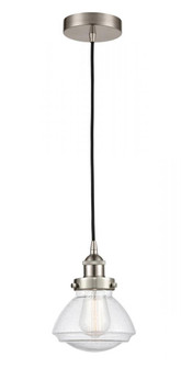 Olean - 1 Light - 7 inch - Brushed Satin Nickel - Cord hung - Mini Pendant (3442|616-1PH-SN-G324-LED)