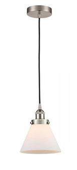 Cone - 1 Light - 8 inch - Brushed Satin Nickel - Cord hung - Mini Pendant (3442|616-1PH-SN-G41)