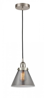 Cone - 1 Light - 8 inch - Brushed Satin Nickel - Cord hung - Mini Pendant (3442|616-1PH-SN-G43)
