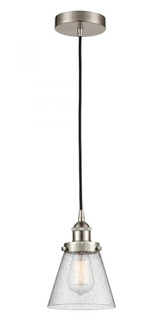 Cone - 1 Light - 6 inch - Brushed Satin Nickel - Cord hung - Mini Pendant (3442|616-1PH-SN-G64-LED)