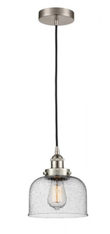 Bell - 1 Light - 8 inch - Brushed Satin Nickel - Cord hung - Mini Pendant (3442|616-1PH-SN-G74)