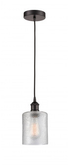 Cobbleskill - 1 Light - 5 inch - Oil Rubbed Bronze - Cord hung - Mini Pendant (3442|616-1P-OB-G112)