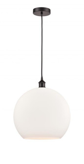 Athens - 1 Light - 14 inch - Oil Rubbed Bronze - Cord hung - Pendant (3442|616-1P-OB-G121-14)