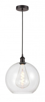 Athens - 1 Light - 12 inch - Oil Rubbed Bronze - Cord hung - Mini Pendant (3442|616-1P-OB-G122-12)