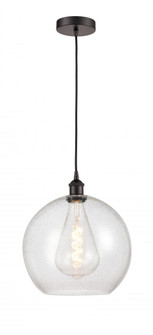 Athens - 1 Light - 12 inch - Oil Rubbed Bronze - Cord hung - Mini Pendant (3442|616-1P-OB-G124-12-LED)
