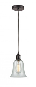 Hanover - 1 Light - 6 inch - Oil Rubbed Bronze - Cord hung - Mini Pendant (3442|616-1P-OB-G2812)