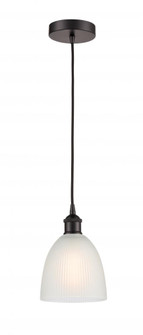 Castile - 1 Light - 6 inch - Oil Rubbed Bronze - Cord hung - Mini Pendant (3442|616-1P-OB-G381-LED)