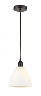 Bristol - 1 Light - 8 inch - Oil Rubbed Bronze - Cord hung - Mini Pendant (3442|616-1P-OB-GBD-751)