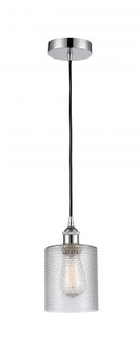 Cobbleskill - 1 Light - 5 inch - Polished Chrome - Cord hung - Mini Pendant (3442|616-1P-PC-G112)