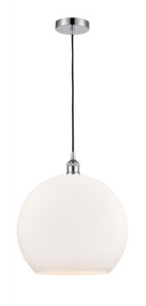 Athens - 1 Light - 14 inch - Polished Chrome - Cord hung - Pendant (3442|616-1P-PC-G121-14)