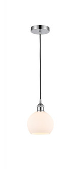 Athens - 1 Light - 6 inch - Polished Chrome - Cord hung - Mini Pendant (3442|616-1P-PC-G121-6)