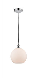 Athens - 1 Light - 8 inch - Polished Chrome - Cord hung - Mini Pendant (3442|616-1P-PC-G121-8-LED)
