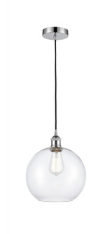 Athens - 1 Light - 10 inch - Polished Chrome - Cord hung - Mini Pendant (3442|616-1P-PC-G122-10-LED)