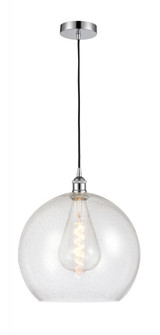Athens - 1 Light - 14 inch - Polished Chrome - Cord hung - Pendant (3442|616-1P-PC-G124-14)