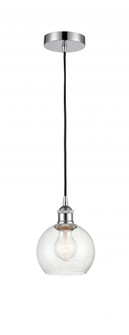 Athens - 1 Light - 6 inch - Polished Chrome - Cord hung - Mini Pendant (3442|616-1P-PC-G124-6)