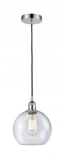 Athens - 1 Light - 8 inch - Polished Chrome - Cord hung - Mini Pendant (3442|616-1P-PC-G124-8-LED)