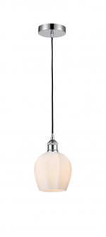Norfolk - 1 Light - 6 inch - Polished Chrome - Cord hung - Mini Pendant (3442|616-1P-PC-G461-6)