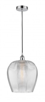 Norfolk - 1 Light - 12 inch - Polished Chrome - Cord hung - Mini Pendant (3442|616-1P-PC-G462-12)