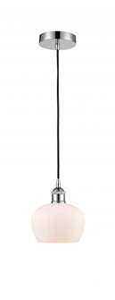 Fenton - 1 Light - 7 inch - Polished Chrome - Cord hung - Mini Pendant (3442|616-1P-PC-G91-LED)