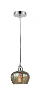 Fenton - 1 Light - 7 inch - Polished Chrome - Cord hung - Mini Pendant (3442|616-1P-PC-G96-LED)