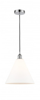 Berkshire - 1 Light - 12 inch - Polished Chrome - Cord hung - Mini Pendant (3442|616-1P-PC-GBC-121)