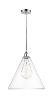 Berkshire - 1 Light - 16 inch - Polished Chrome - Cord hung - Pendant (3442|616-1P-PC-GBC-162-LED)
