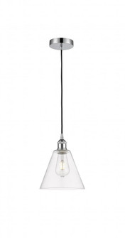 Berkshire - 1 Light - 8 inch - Polished Chrome - Cord hung - Mini Pendant (3442|616-1P-PC-GBC-82)