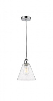 Berkshire - 1 Light - 8 inch - Polished Chrome - Cord hung - Mini Pendant (3442|616-1P-PC-GBC-84-LED)