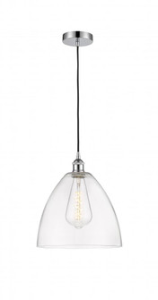 Bristol - 1 Light - 12 inch - Polished Chrome - Cord hung - Mini Pendant (3442|616-1P-PC-GBD-122-LED)