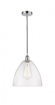 Bristol - 1 Light - 12 inch - Polished Chrome - Cord hung - Mini Pendant (3442|616-1P-PC-GBD-124-LED)