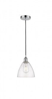 Bristol - 1 Light - 8 inch - Polished Chrome - Cord hung - Mini Pendant (3442|616-1P-PC-GBD-754-LED)