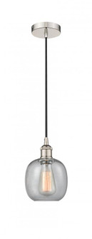 Belfast - 1 Light - 6 inch - Polished Nickel - Cord hung - Mini Pendant (3442|616-1P-PN-G104)
