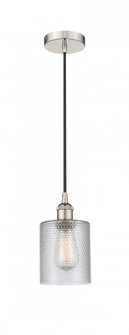 Cobbleskill - 1 Light - 5 inch - Polished Nickel - Cord hung - Mini Pendant (3442|616-1P-PN-G112)