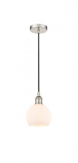 Athens - 1 Light - 6 inch - Polished Nickel - Cord hung - Mini Pendant (3442|616-1P-PN-G121-6)