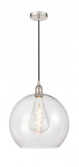 Athens - 1 Light - 14 inch - Polished Nickel - Cord hung - Pendant (3442|616-1P-PN-G122-14)