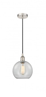 Athens - 1 Light - 8 inch - Polished Nickel - Cord hung - Mini Pendant (3442|616-1P-PN-G122-8)