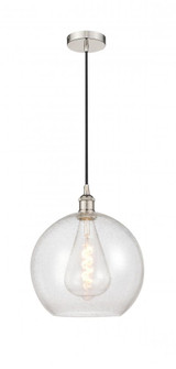 Athens - 1 Light - 12 inch - Polished Nickel - Cord hung - Mini Pendant (3442|616-1P-PN-G124-12-LED)