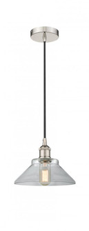 Orwell - 1 Light - 8 inch - Polished Nickel - Cord hung - Mini Pendant (3442|616-1P-PN-G132)