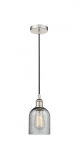 Caledonia - 1 Light - 5 inch - Polished Nickel - Cord hung - Mini Pendant (3442|616-1P-PN-G257-LED)