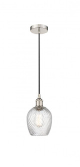 Salina - 1 Light - 6 inch - Polished Nickel - Cord hung - Mini Pendant (3442|616-1P-PN-G292-LED)