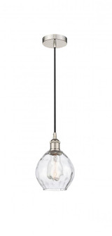 Waverly - 1 Light - 6 inch - Polished Nickel - Cord hung - Mini Pendant (3442|616-1P-PN-G362)