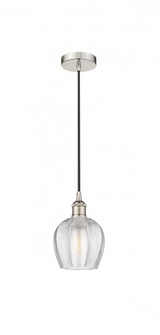Norfolk - 1 Light - 6 inch - Polished Nickel - Cord hung - Mini Pendant (3442|616-1P-PN-G462-6-LED)