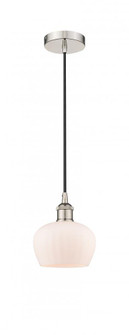 Fenton - 1 Light - 7 inch - Polished Nickel - Cord hung - Mini Pendant (3442|616-1P-PN-G91-LED)