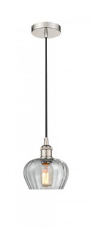 Fenton - 1 Light - 7 inch - Polished Nickel - Cord hung - Mini Pendant (3442|616-1P-PN-G92-LED)