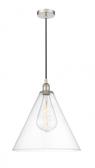 Berkshire - 1 Light - 16 inch - Polished Nickel - Cord hung - Pendant (3442|616-1P-PN-GBC-162-LED)