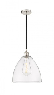 Bristol - 1 Light - 12 inch - Polished Nickel - Cord hung - Mini Pendant (3442|616-1P-PN-GBD-122-LED)