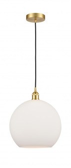 Athens - 1 Light - 12 inch - Satin Gold - Cord hung - Mini Pendant (3442|616-1P-SG-G121-12)