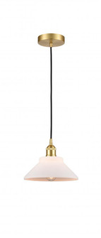 Orwell - 1 Light - 8 inch - Satin Gold - Cord hung - Mini Pendant (3442|616-1P-SG-G131)