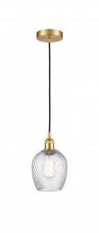 Salina - 1 Light - 6 inch - Satin Gold - Cord hung - Mini Pendant (3442|616-1P-SG-G292-LED)
